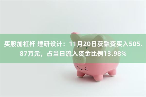 买股加杠杆 建研设计：11月20日获融资买入505.87万元，占当日流入资金比例13.98%